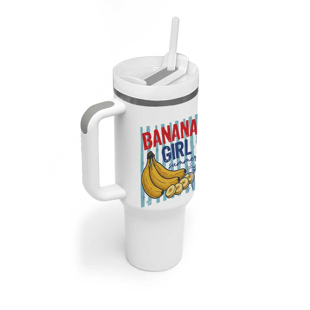 Banana Girl Summer Tumbler With Handle Summer Fruit Beach Vacation