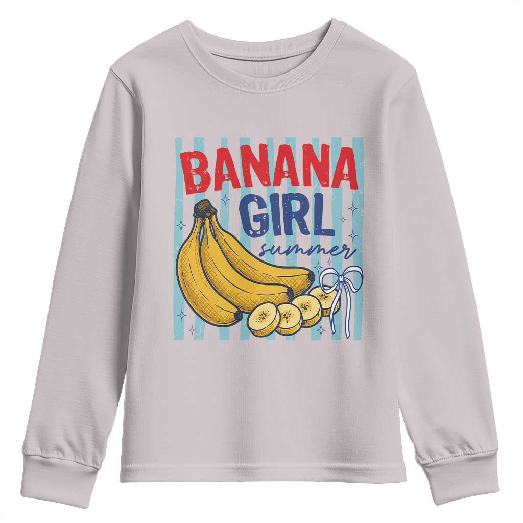 Banana Girl Summer Youth Sweatshirt Summer Fruit Beach Vacation