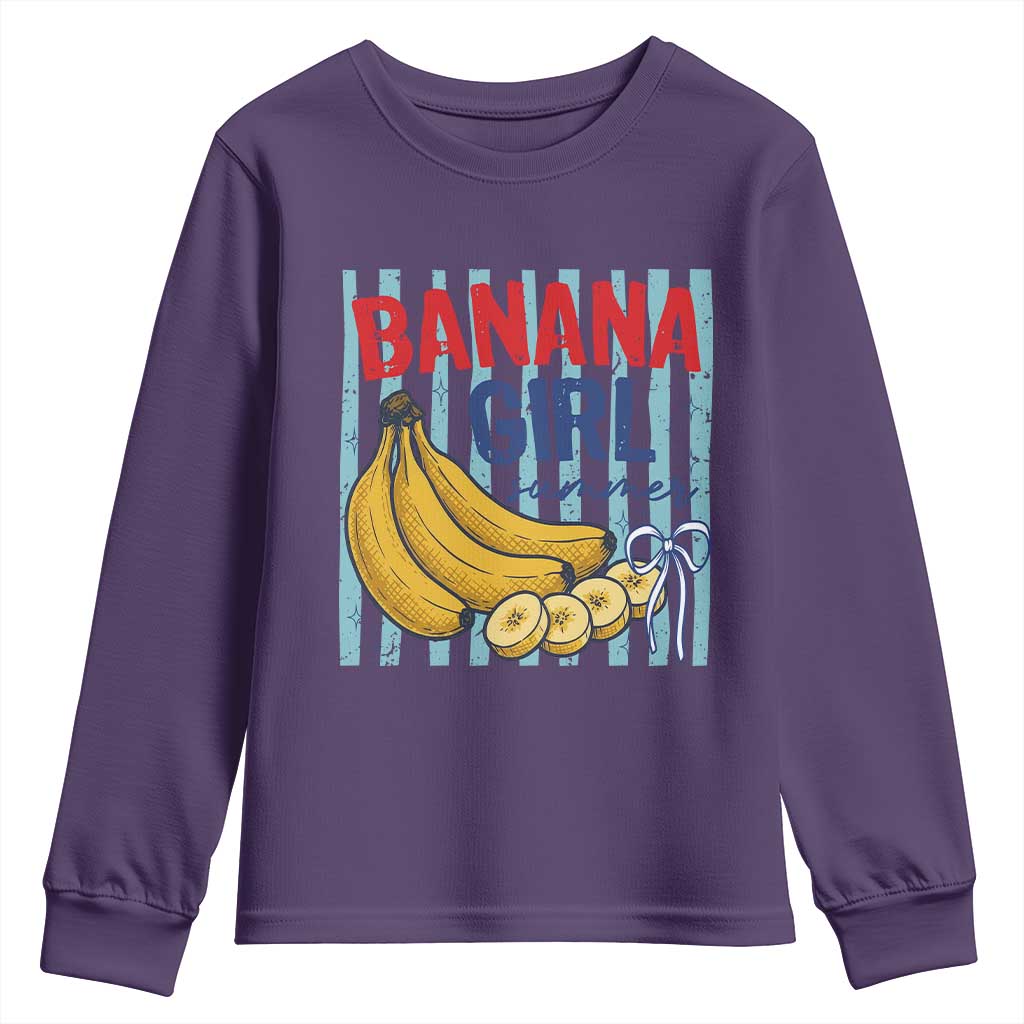 Banana Girl Summer Youth Sweatshirt Summer Fruit Beach Vacation