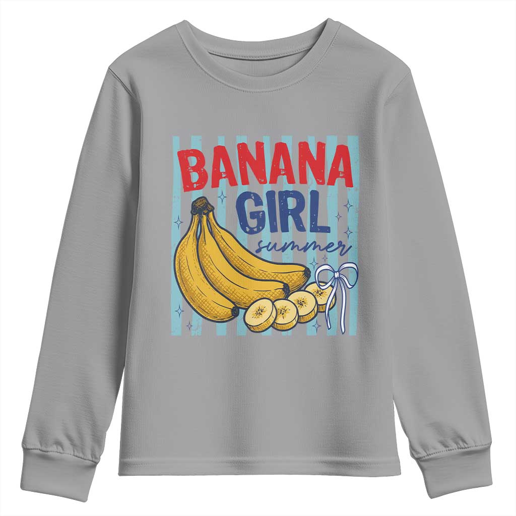 Banana Girl Summer Youth Sweatshirt Summer Fruit Beach Vacation
