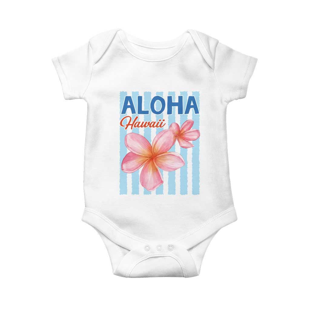 Aloha Hawaii Baby Onesie Hibiscus Flower Tropical Beach Vacation