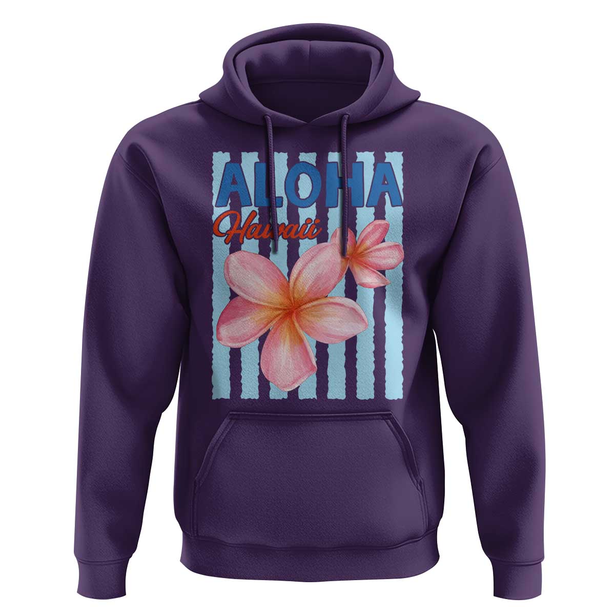 Aloha Hawaii Hoodie Hibiscus Flower Tropical Beach Vacation