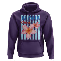 Aloha Hawaii Hoodie Hibiscus Flower Tropical Beach Vacation