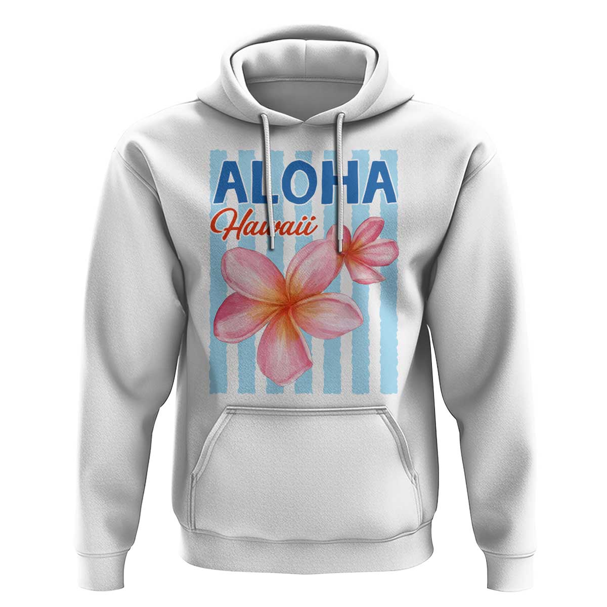 Aloha Hawaii Hoodie Hibiscus Flower Tropical Beach Vacation