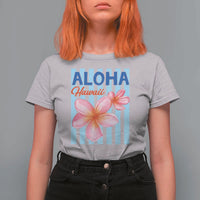 Aloha Hawaii T Shirt For Women Hibiscus Flower Tropical Beach Vacation