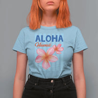 Aloha Hawaii T Shirt For Women Hibiscus Flower Tropical Beach Vacation
