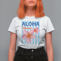 Aloha Hawaii T Shirt For Women Hibiscus Flower Tropical Beach Vacation