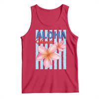 Aloha Hawaii Tank Top Hibiscus Flower Tropical Beach Vacation