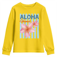 Aloha Hawaii Youth Sweatshirt Hibiscus Flower Tropical Beach Vacation