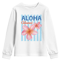 Aloha Hawaii Youth Sweatshirt Hibiscus Flower Tropical Beach Vacation