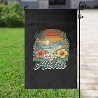 Aloha Hawaii Summer Garden Flag Vintage Tropical Beach Graphic