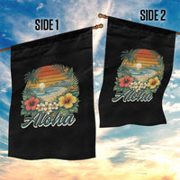 Aloha Hawaii Summer Garden Flag Vintage Tropical Beach Graphic