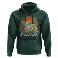 Aloha Hawaii Summer Hoodie Vintage Tropical Beach Graphic