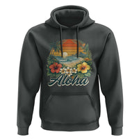 Aloha Hawaii Summer Hoodie Vintage Tropical Beach Graphic