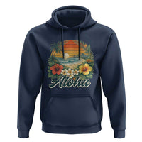Aloha Hawaii Summer Hoodie Vintage Tropical Beach Graphic