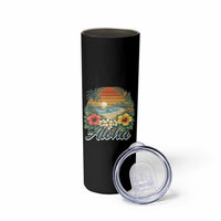 Aloha Hawaii Summer Skinny Tumbler Vintage Tropical Beach Graphic