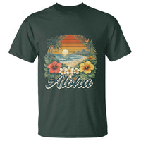 Aloha Hawaii Summer T Shirt Vintage Tropical Beach Graphic