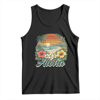 Aloha Hawaii Summer Tank Top Vintage Tropical Beach Graphic
