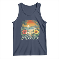 Aloha Hawaii Summer Tank Top Vintage Tropical Beach Graphic