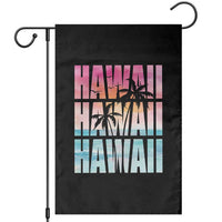 Hawaii Summer Vacation Garden Flag Vintage Tropical Beach Graphic