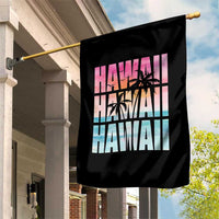 Hawaii Summer Vacation Garden Flag Vintage Tropical Beach Graphic