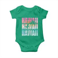 Hawaii Summer Vacation Baby Onesie Vintage Tropical Beach Graphic