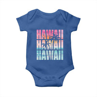 Hawaii Summer Vacation Baby Onesie Vintage Tropical Beach Graphic