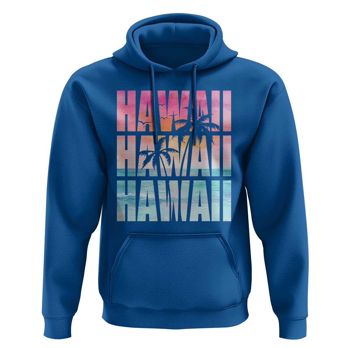 Hawaii Summer Vacation Hoodie Vintage Tropical Beach Graphic