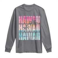 Hawaii Summer Vacation Long Sleeve Shirt Vintage Tropical Beach Graphic