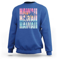Hawaii Summer Vacation Sweatshirt Vintage Tropical Beach Graphic