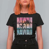 Hawaii Summer Vacation T Shirt For Women Vintage Tropical Beach Graphic