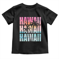 Hawaii Summer Vacation Toddler T Shirt Vintage Tropical Beach Graphic