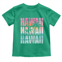 Hawaii Summer Vacation Toddler T Shirt Vintage Tropical Beach Graphic