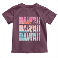Hawaii Summer Vacation Toddler T Shirt Vintage Tropical Beach Graphic