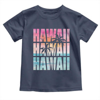 Hawaii Summer Vacation Toddler T Shirt Vintage Tropical Beach Graphic