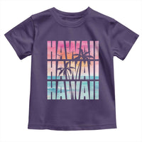 Hawaii Summer Vacation Toddler T Shirt Vintage Tropical Beach Graphic