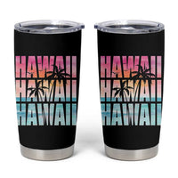 Hawaii Summer Vacation Tumbler Cup Vintage Tropical Beach Graphic