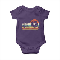Aloha State Of Mind Baby Onesie Tropical Hibiscus Floral