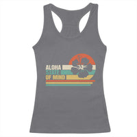 Aloha State Of Mind Racerback Tank Top Tropical Hibiscus Floral