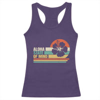 Aloha State Of Mind Racerback Tank Top Tropical Hibiscus Floral