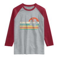 Aloha State Of Mind Raglan Shirt Tropical Hibiscus Floral