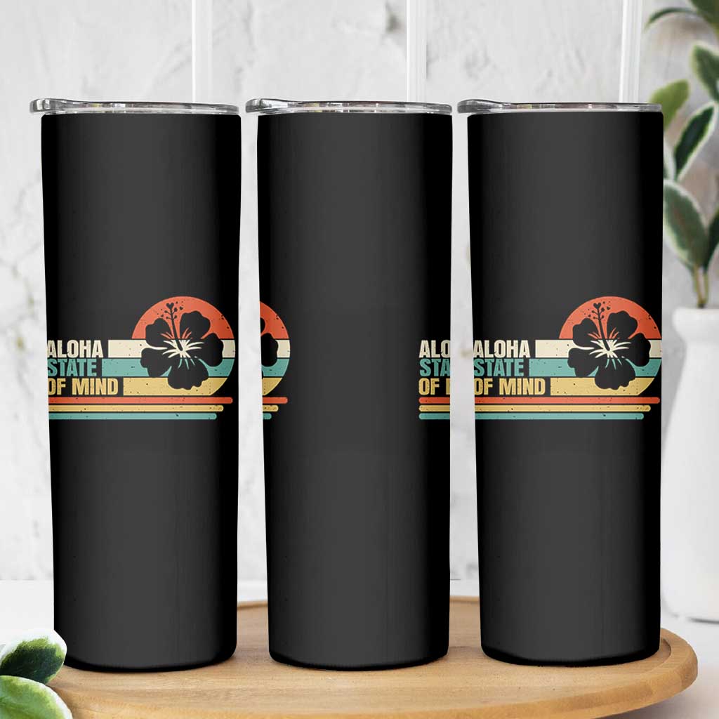 Aloha State Of Mind Skinny Tumbler Tropical Hibiscus Floral