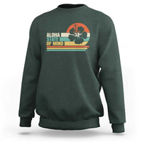Aloha State Of Mind Sweatshirt Tropical Hibiscus Floral