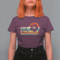 Aloha State Of Mind T Shirt For Women Tropical Hibiscus Floral