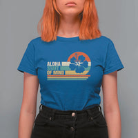 Aloha State Of Mind T Shirt For Women Tropical Hibiscus Floral