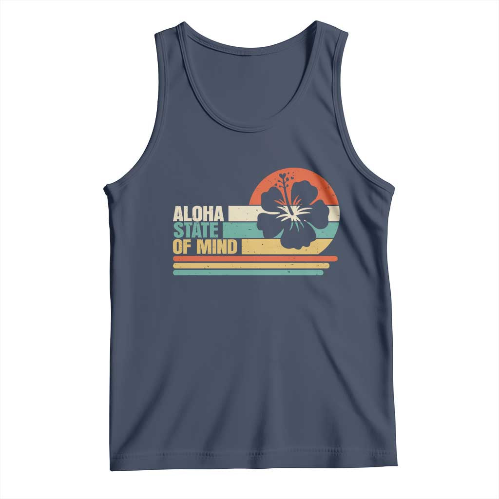 Aloha State Of Mind Tank Top Tropical Hibiscus Floral