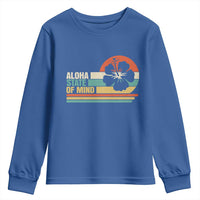 Aloha State Of Mind Youth Sweatshirt Tropical Hibiscus Floral