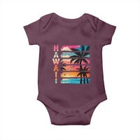 Vintage Hawaii Tropical Beach Vacation Baby Onesie