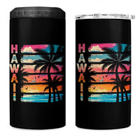 Vintage Hawaii Tropical Beach Vacation 4 in 1 Can Cooler Tumbler