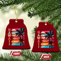 Vintage Hawaii Tropical Beach Vacation Ceramic Ornament